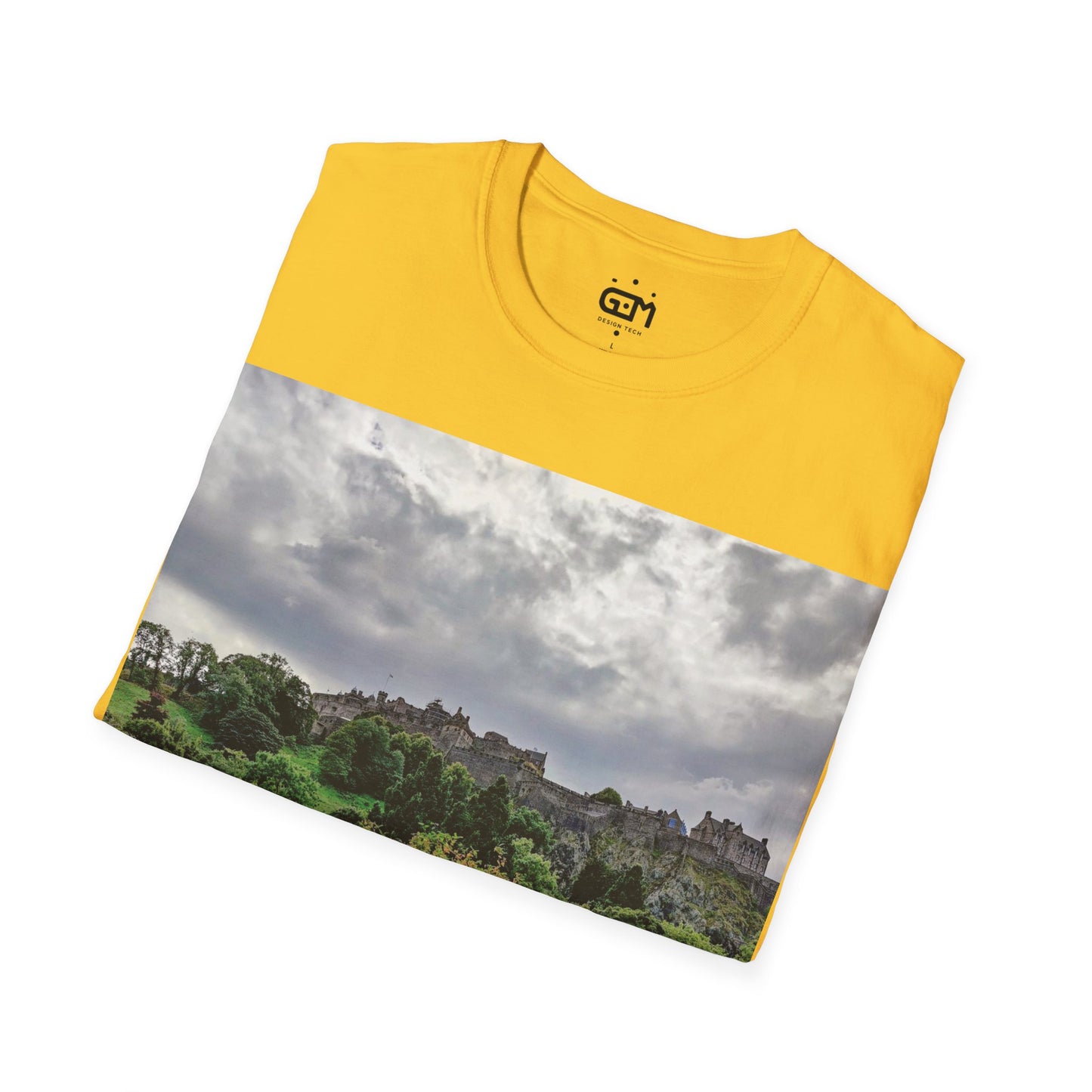 Princes Street Gardens & Edinburgh Castle Photo Softstyle T-Shirt, Unisex Tee, Various Colours