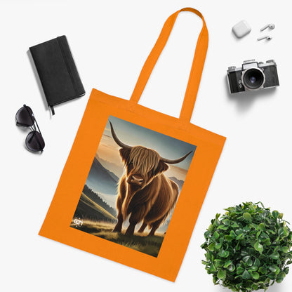 Scottish Nature Coloured Cotton Tote Bag