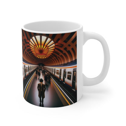 Glasgow's Clockwork Orange Subway, Coffee Cup, Tea Cup, Scotland, White