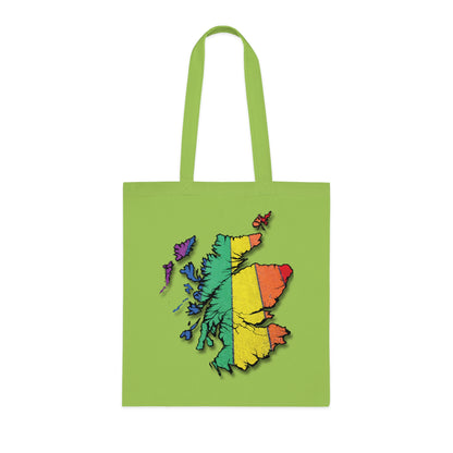 Scotland Pride Road Map Cotton Tote Bag