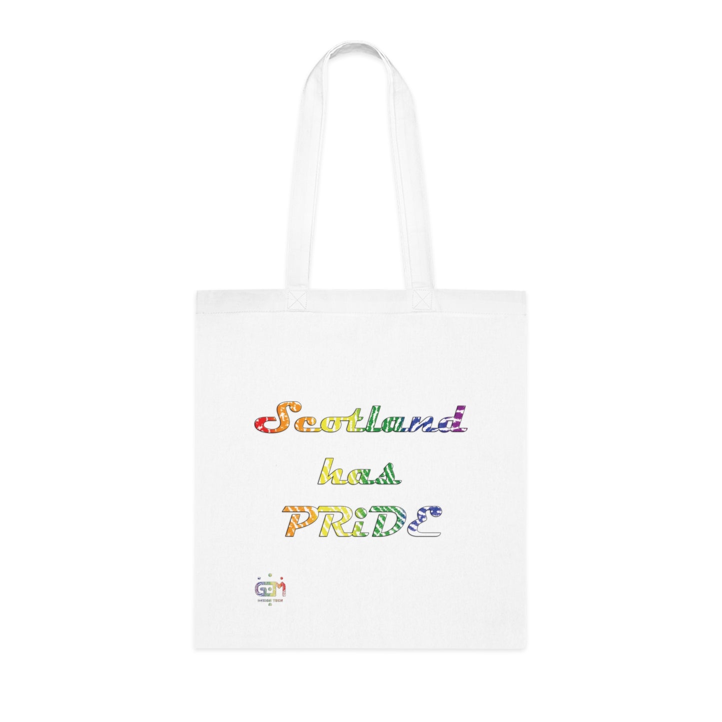 Scotland Pride Fingerprint Clan Map Cotton Tote Bag