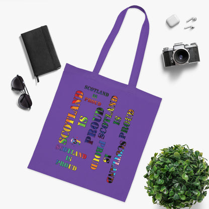 Scotland Pride Slogans Cotton Tote Bag