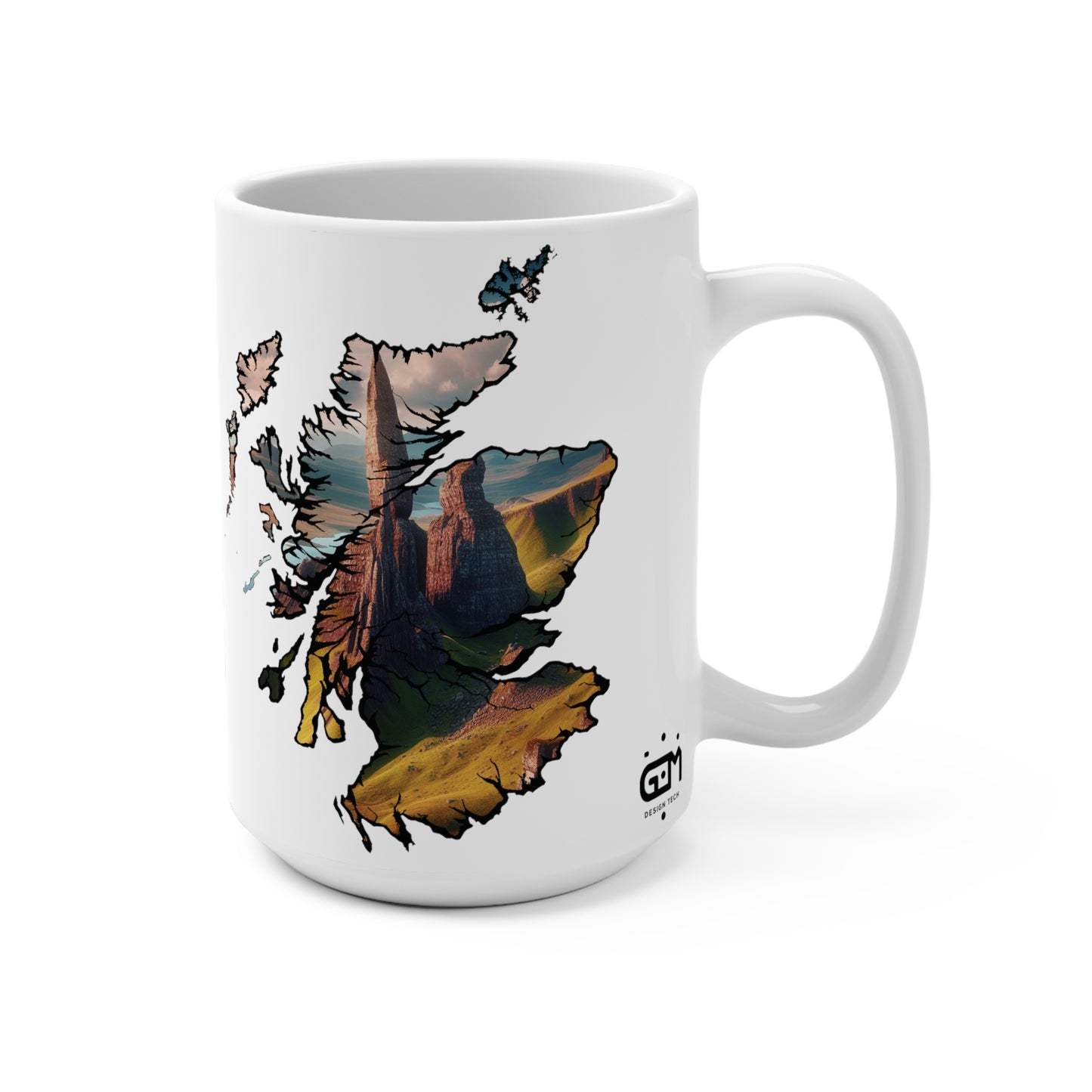 Scotland Map Mug 15oz, Old Man of Storr, Isle of Skye