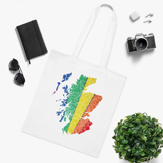 Scotland Pride Road Clan Map Cotton Tote Bag