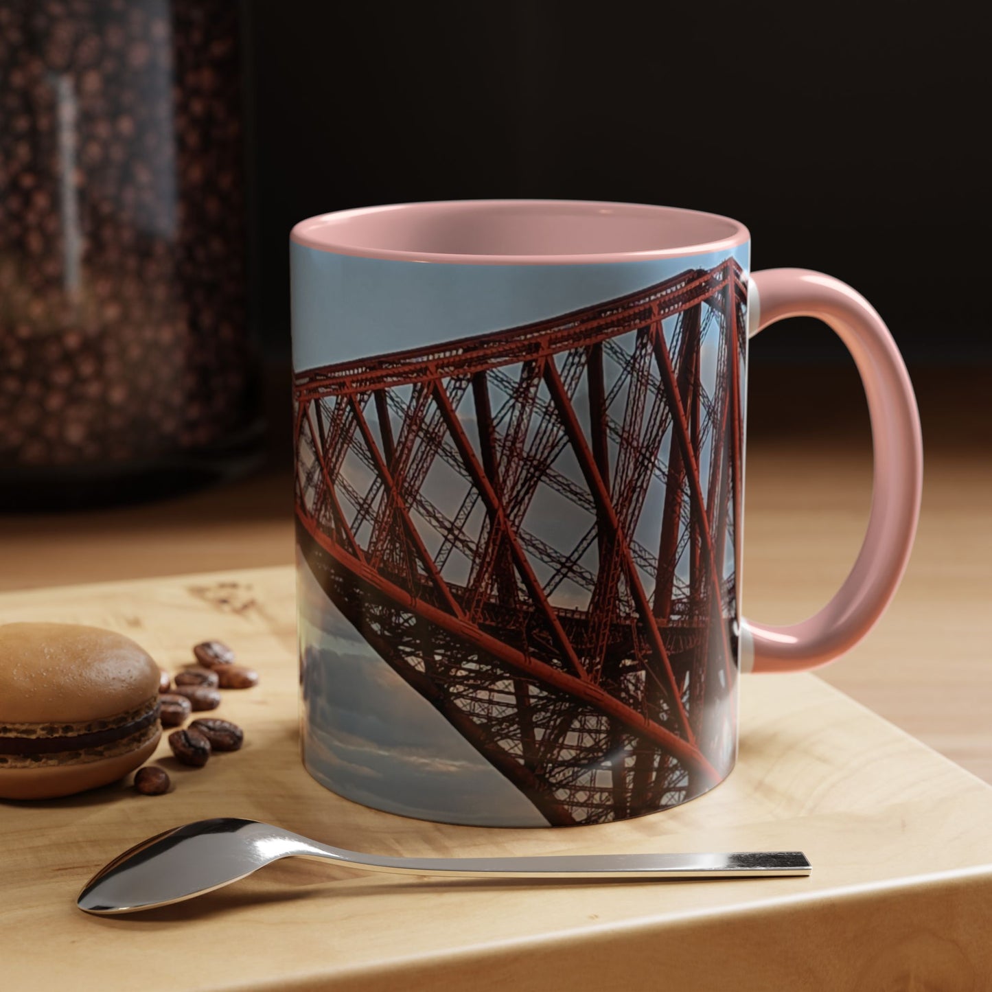 Tasses décoratives Écosse en gros plan - Scènes variées (rose)