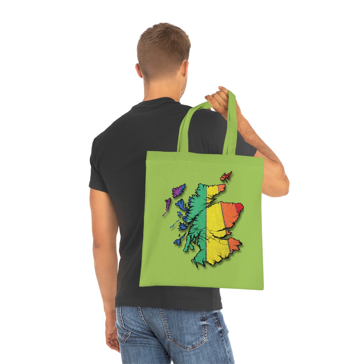 Scotland Pride Road Map Cotton Tote Bag