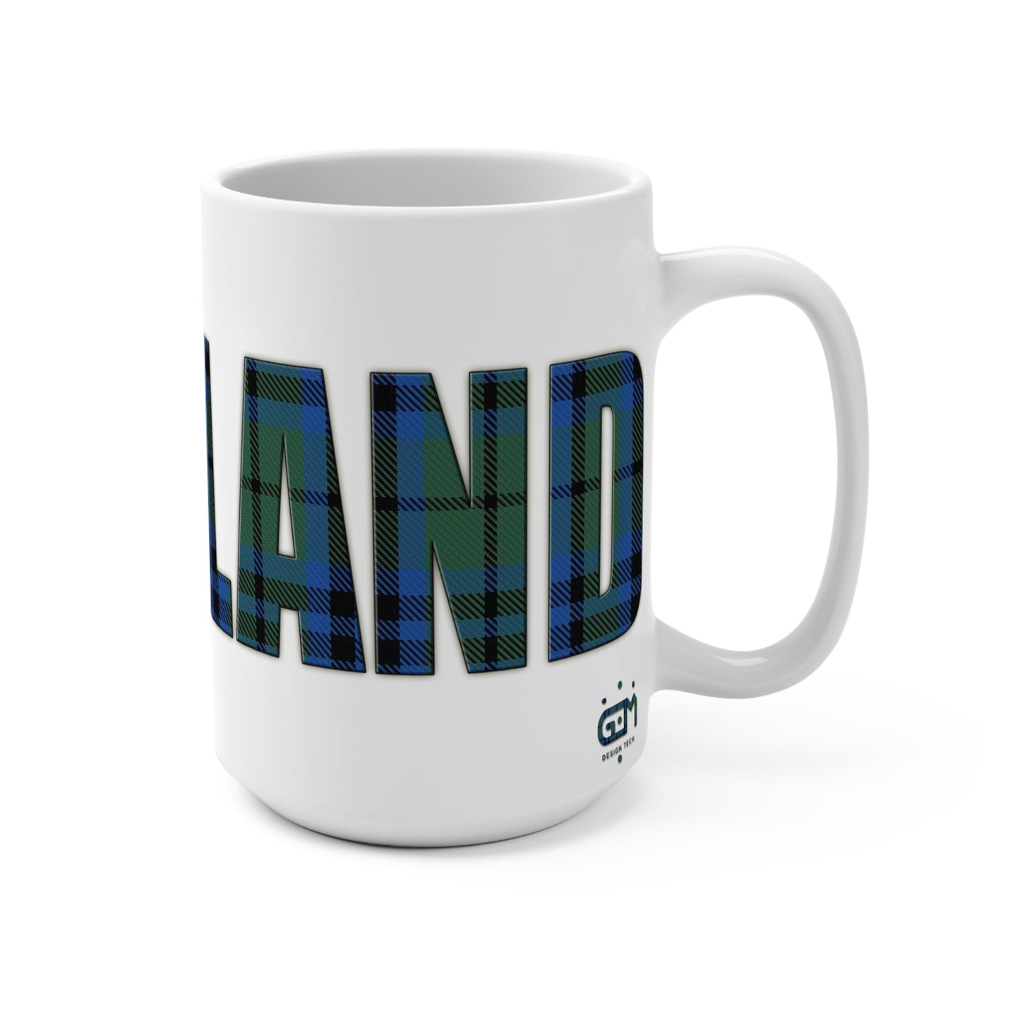 Scotland Lettering Tartan Mug 15oz, Keith Tartan