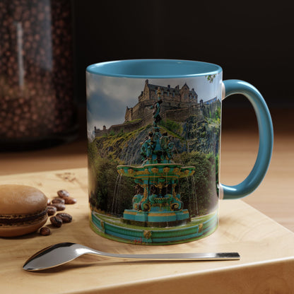 Tasses décoratives Écosse en gros plan - Scènes variées (bleu clair)