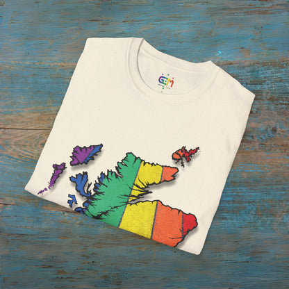 Pride Road Scotland Map Unisex T-Shirt, Various Colours