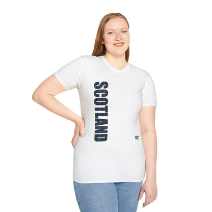 Tartan Scotland Lettering Softstyle Unisex T-Shirt, Miller Tartan Tee