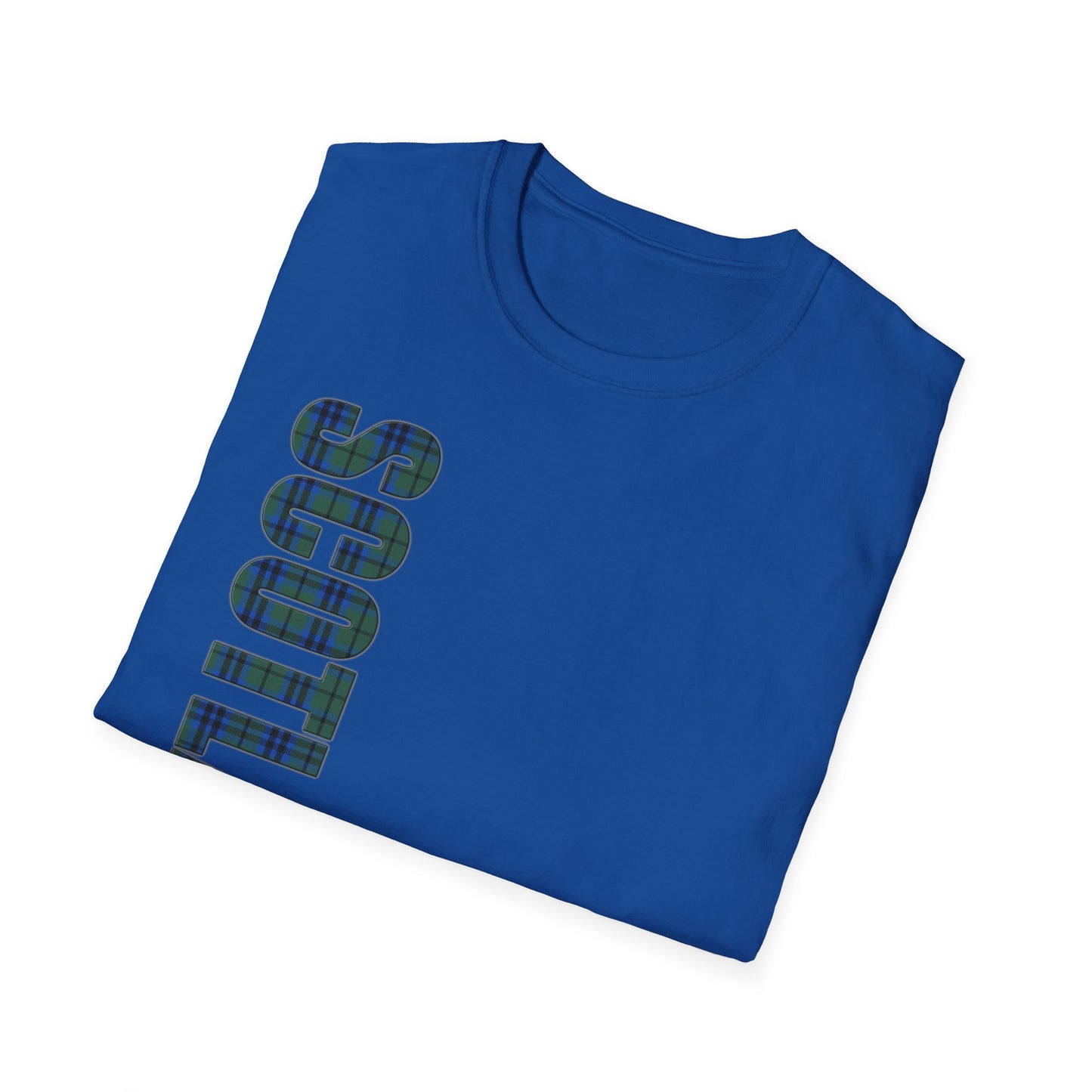 Tartan Scotland Lettering Softstyle Unisex T-Shirt, Keith Tartan Tee