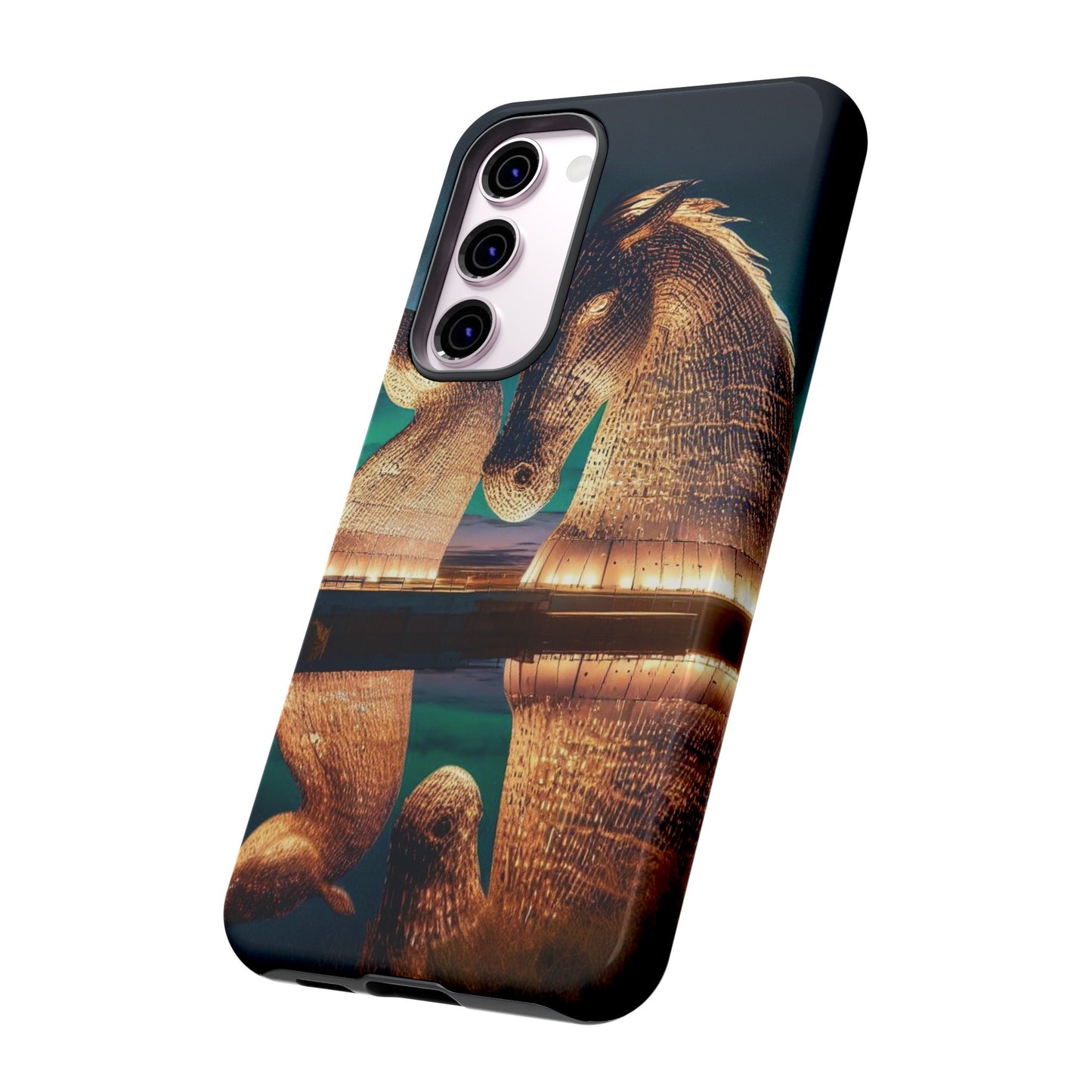 Kelpies Northern Lights Art Phone Case, Scotland, Various