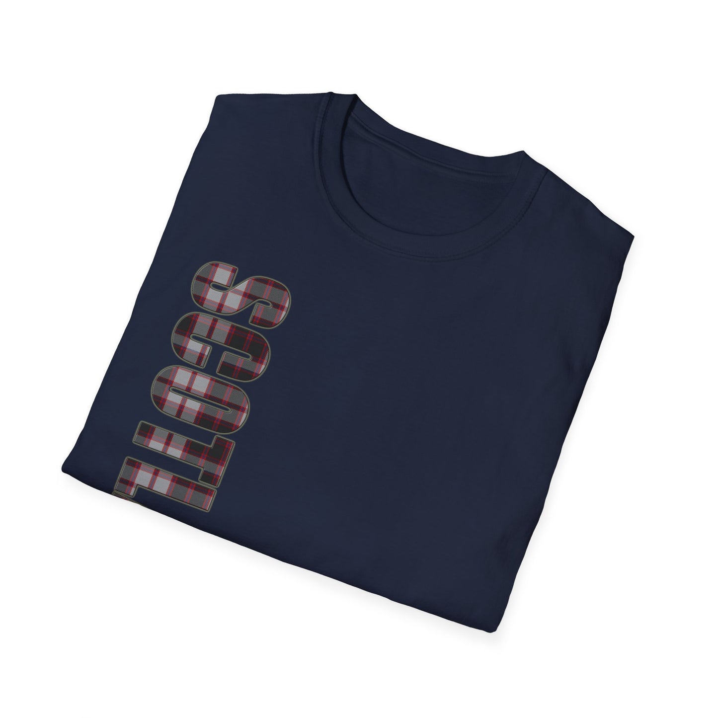 Tartan Scotland Lettrage Softstyle T-shirt unisexe, MacPherson Tartan Tee 