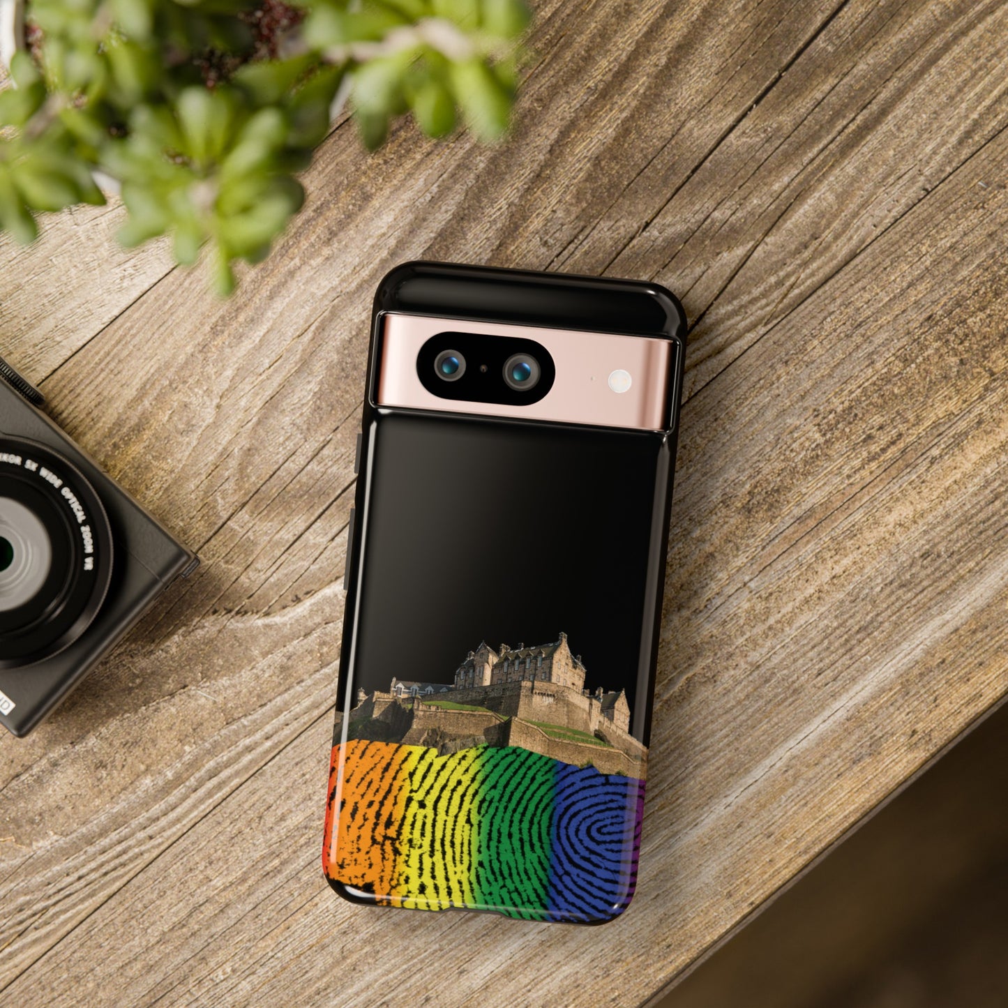 Edinburgh Castle Pride Rockface Phone Case - Fingerprint, Various