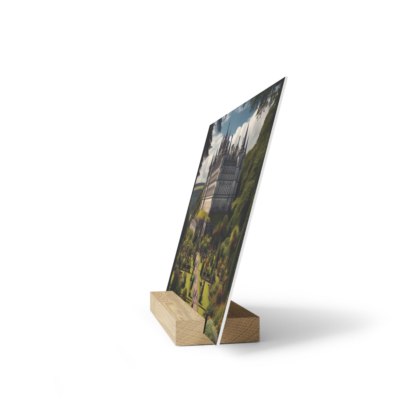 Scenic Collection Gallery Stand Dunrobin Castle, Oak Picture Stand, Scotland Art, Scenery, Landmarks, Various Sizes