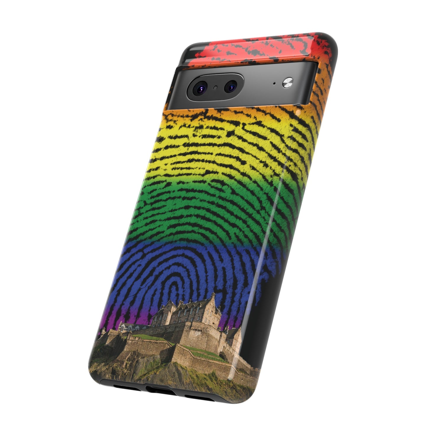 Edinburgh Castle Pride Phone Case - Fingerprint, Various