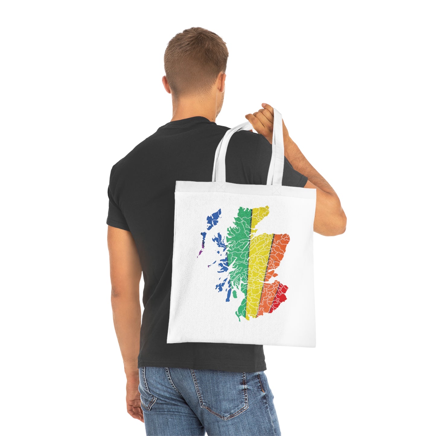 Scotland Pride Road Clan Map Cotton Tote Bag