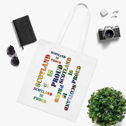 Scotland Pride Slogans Cotton Tote Bag