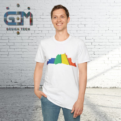 Edinburgh Castle Pride Road Art Unisex T-Shirt