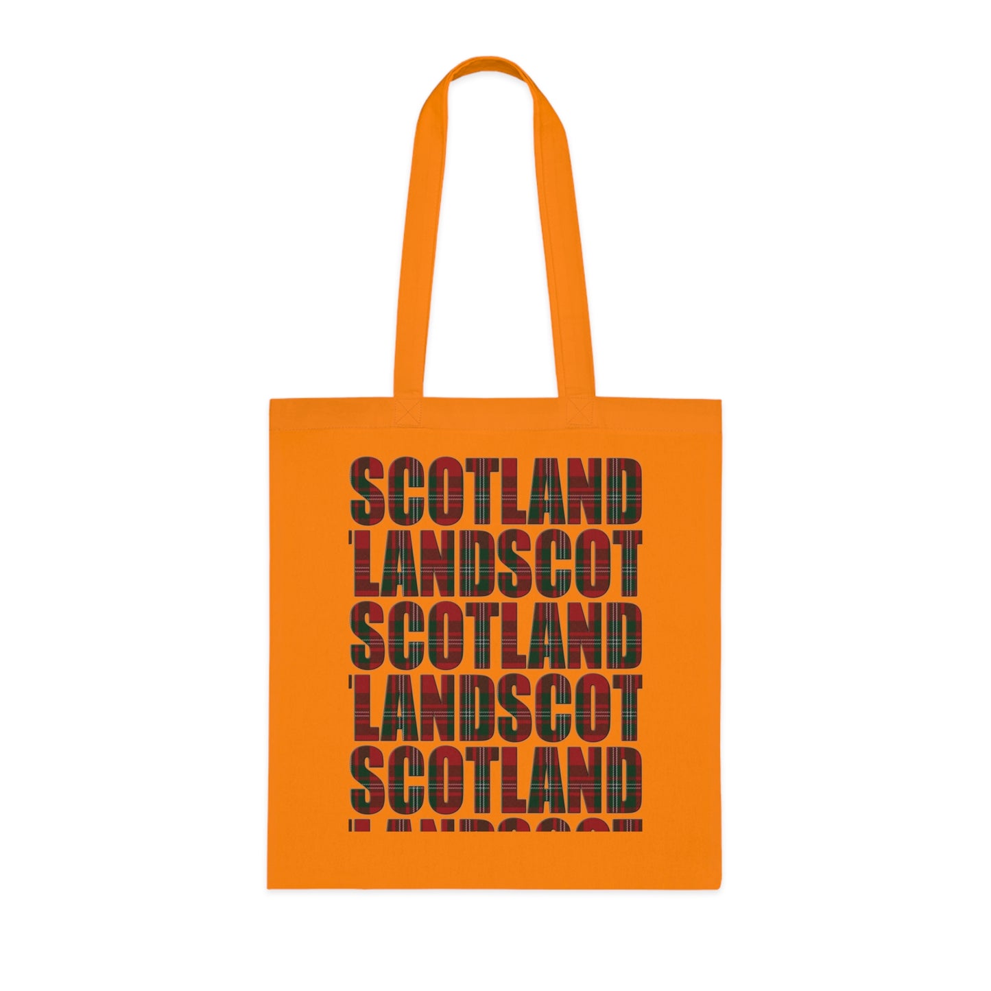 Reversible Scotland Tartan Map Cotton Tote Bag - MacGregor Tartan