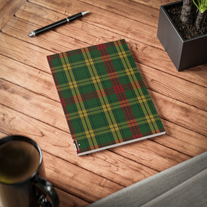 Carnet de notes A5 à couverture souple avec motif tartan écossais - MacMillan