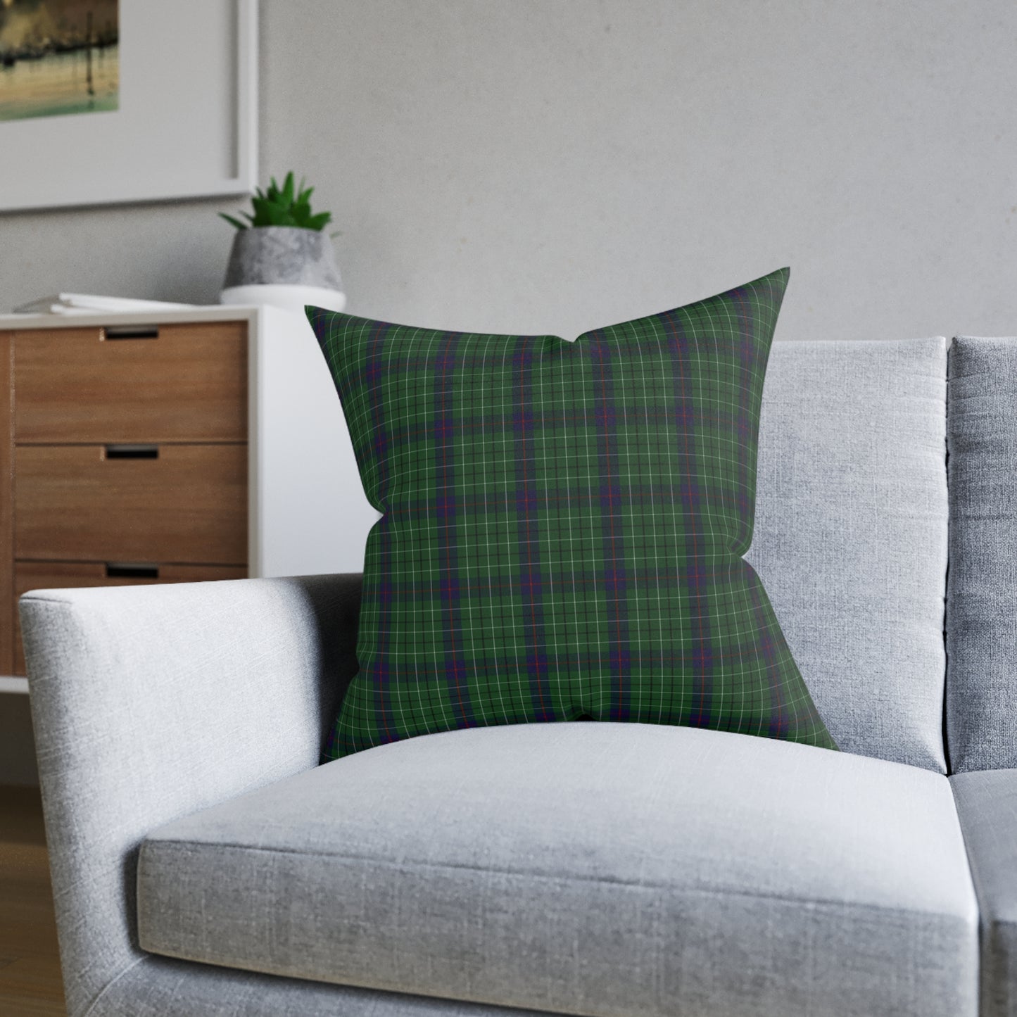 Reversible Square Cushion : Duncan Tartan, Various Sizes