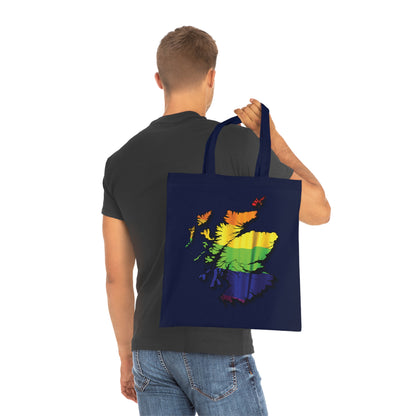 Scotland Pride Flag Map Cotton Tote Bag