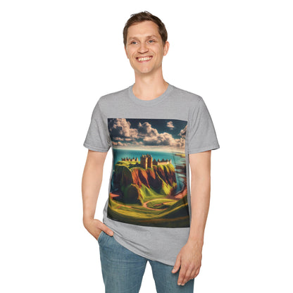 Dunnottar Castle - Stonehaven Softstyle T-Shirt, Unisex Tee, Scottish Landmarks, Various Colours