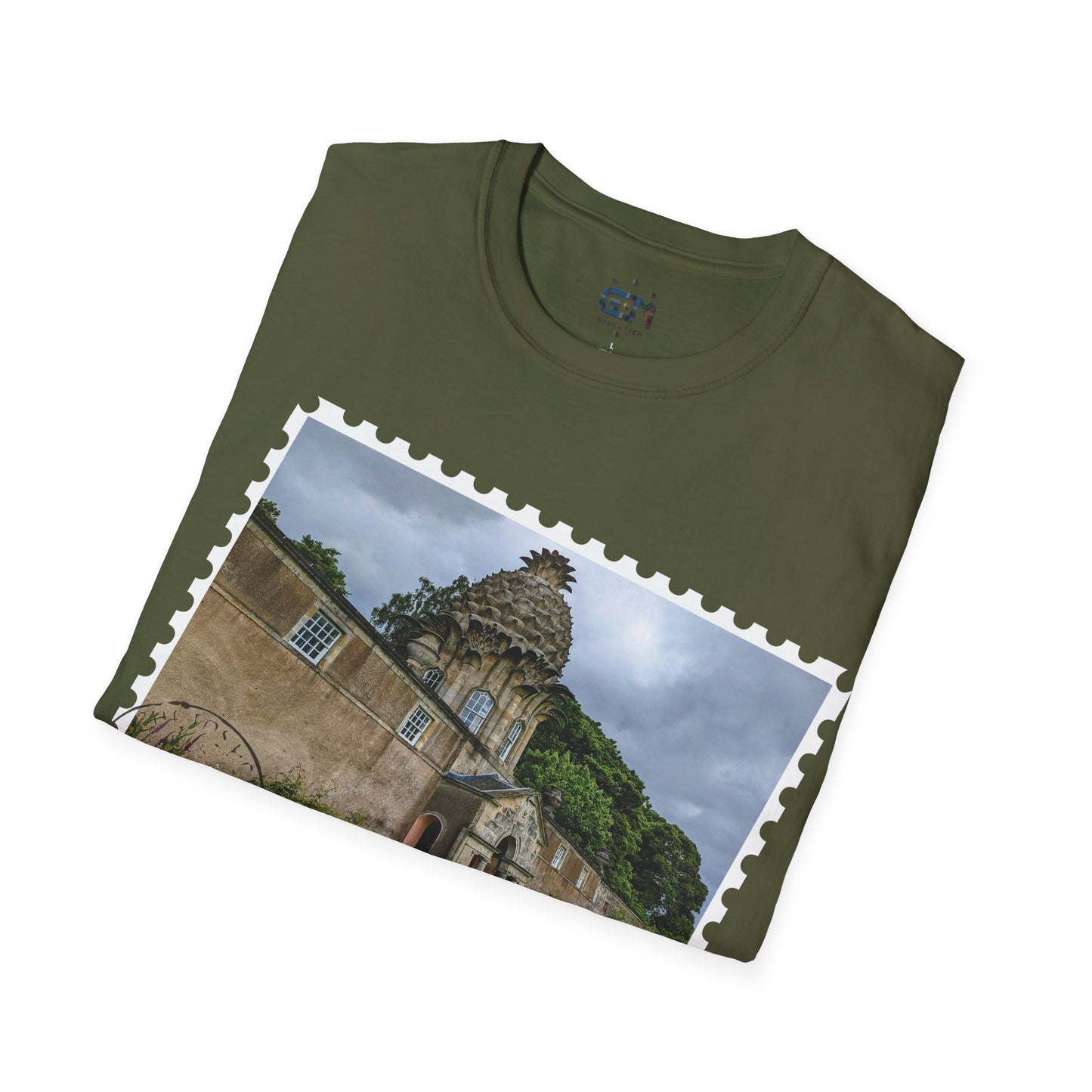 Postcard Dunmore Pineapple Photo Softstyle T-Shirt, Unisex Tee, Scotland Shirt, Various Colours