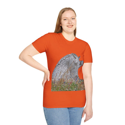 Kelpies with Meadow No Sky Photo Softstyle T-Shirt, Unisex Tee, Scottish Landmarks, Various Colours