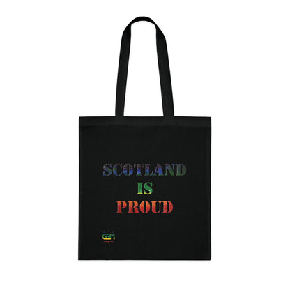 Scotland Pride Rain Map Cotton Tote Bag