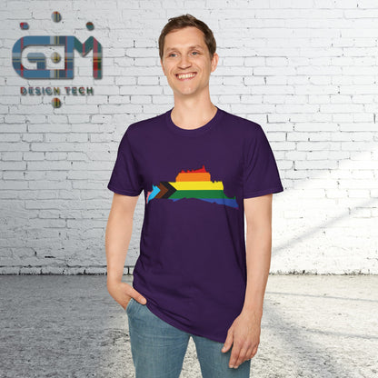 Edinburgh Castle Pride Progress Art Unisex T-Shirt