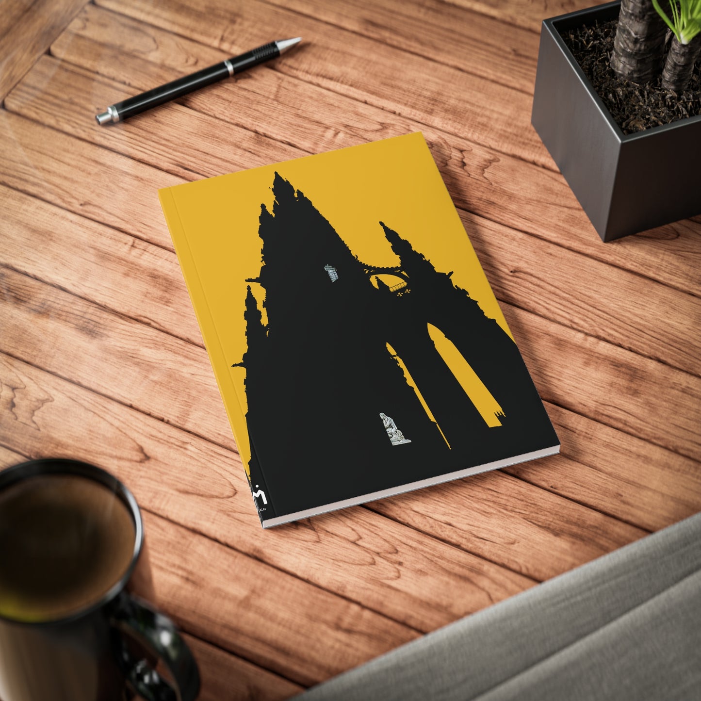 Scotland Art A5 Softcover Notebook - Silhouettes