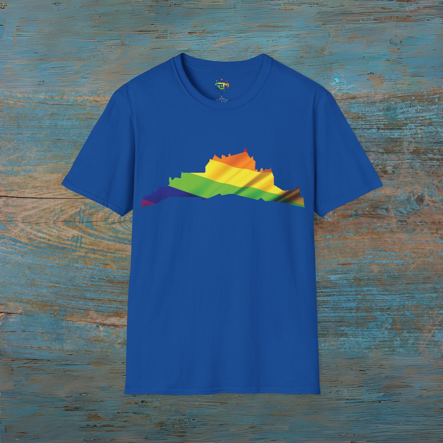 Edinburgh Castle Pride Flag Art Unisex T-Shirt