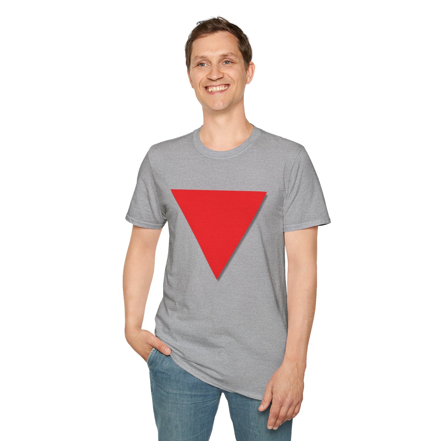 Red Triangle Softstyle Unisex T-Shirt, Various Colours