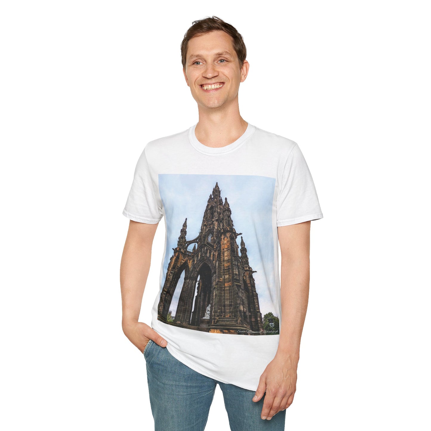 Scott Monument Photo Softstyle T-Shirt, Unisex Tee, Various Colours