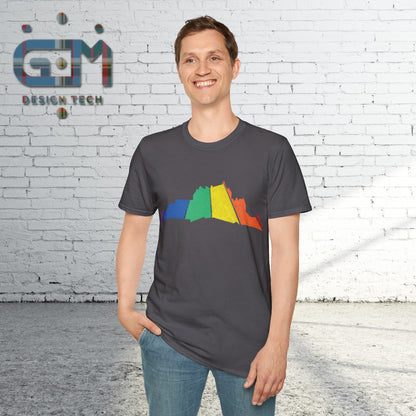 Edinburgh Castle Pride Road Art Unisex T-Shirt