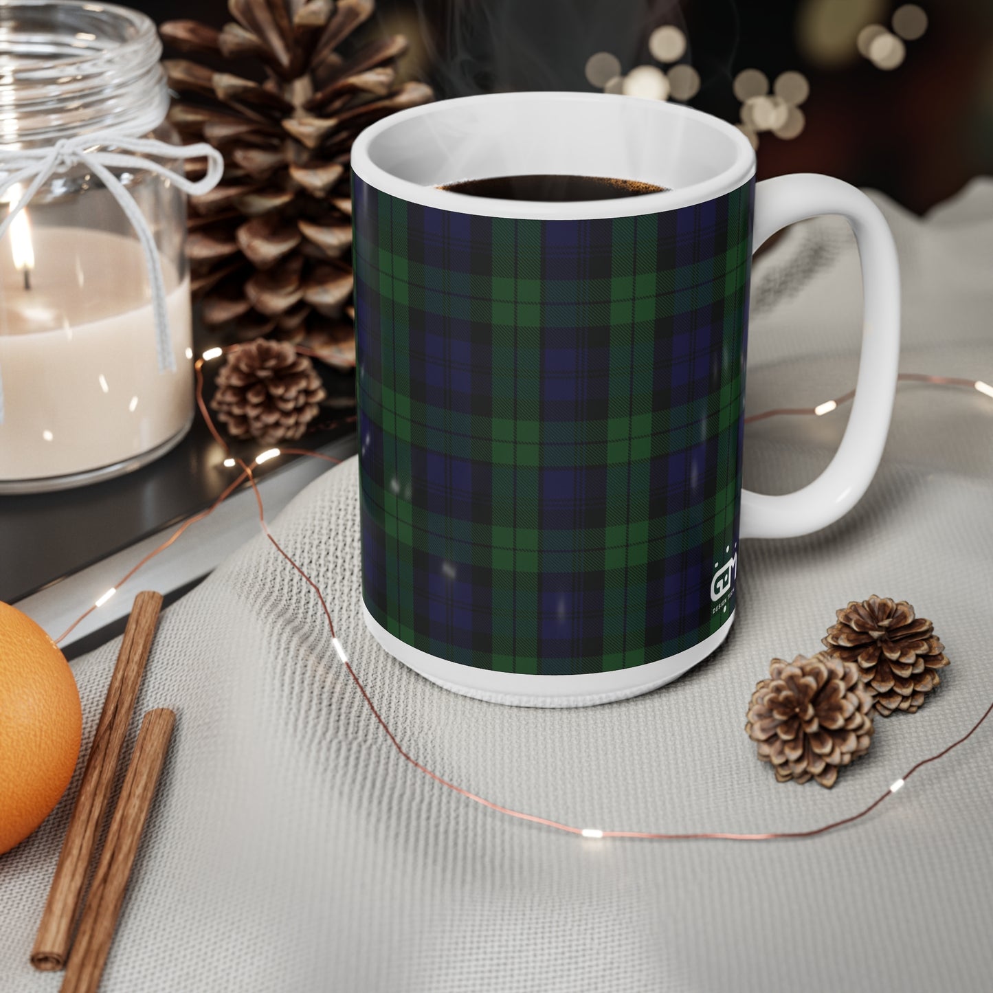 Black Watch Tartan Mug, Scotland