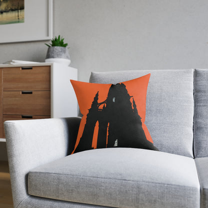 Coussins carrés Scotland Art Silhouette : différentes tailles