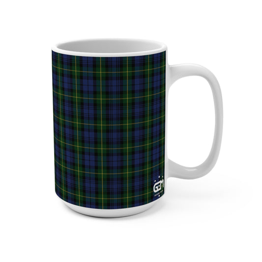 Scottish Tartan Mug 15oz, Gordon Tartan