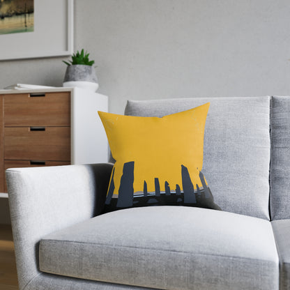 Coussins carrés Scotland Art Silhouette : différentes tailles