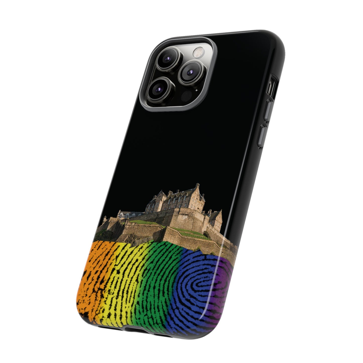 Edinburgh Castle Pride Rockface Phone Case - Fingerprint, Various