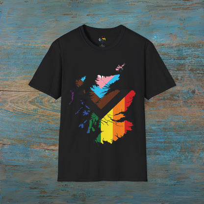 Pride Progress Scotland Map Unisex T-Shirt, Various Colours