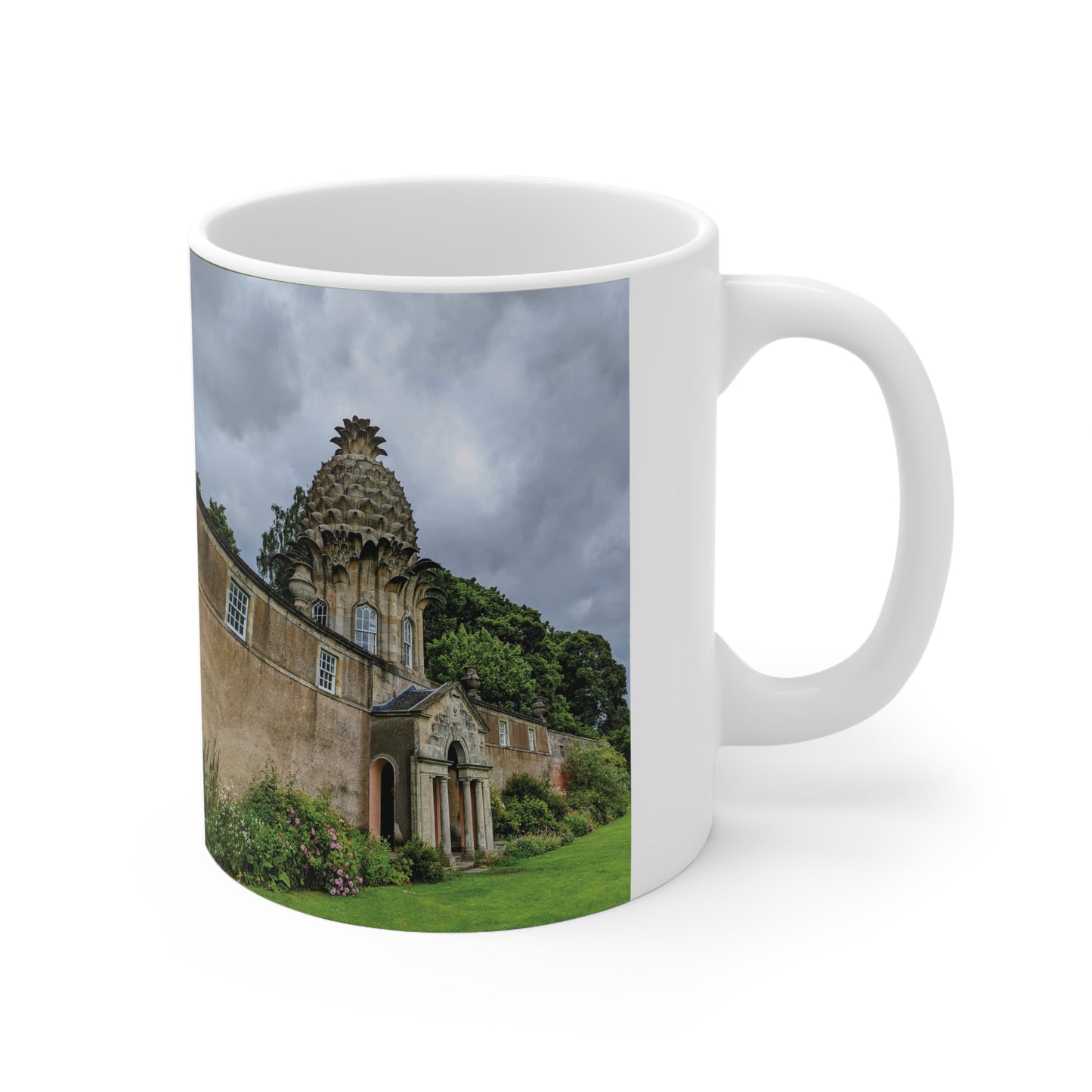 Dunmore Pineapple Photo Mug, Coffee Cup, Tea Cup, Scotland, White