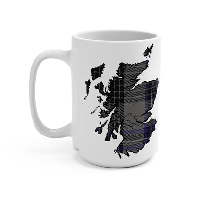 Scotland Map Mug 15oz, Hood Tartan