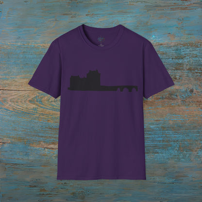 Eileen Donan Castle Silhouette Art Unisex T-Shirt