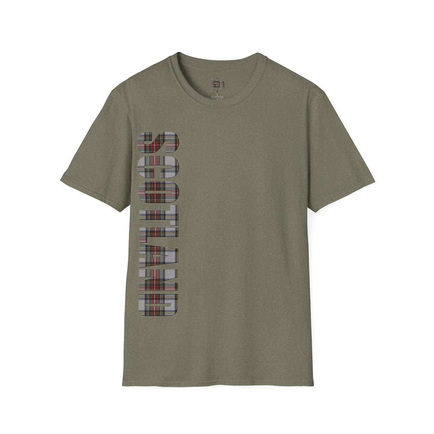 Scotland Lettering Stewart Dress Tartan Softstyle T-Shirt, Unisex Tee, Various Colours