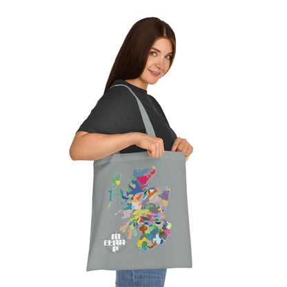 Scotland Clan Map Cotton Tote Bag