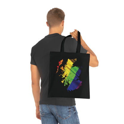 Scotland Pride Flag Clan Map Cotton Tote Bag