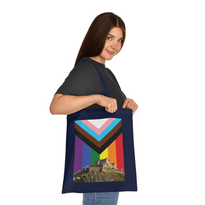 Edinburgh Castle Pride Progress Sky Cotton Tote Bag